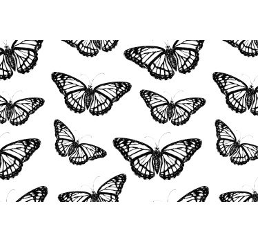 Fotomural animales elegantes mariposas negras - TenVinilo