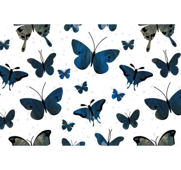 Mural para baño elegante mariposa volando - TenVinilo