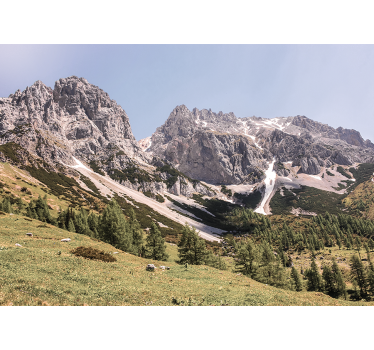 Papel pintado paisaje tranquilidad alpina - TenVinilo