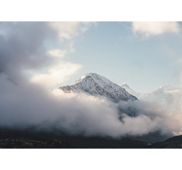Fotomural montañas cumbres heladas grandiosas - TenVinilo