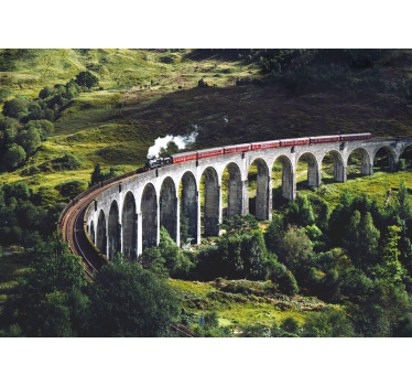 Fotomural ciudad puente ferroviario icónico - TenVinilo