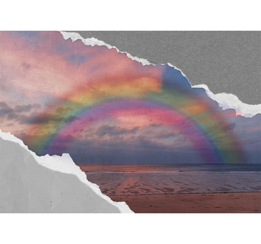Fotomural cielo arco iris vibrante - TenVinilo
