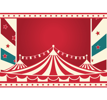 Fotomural de amor carpa de circo encantada - TenVinilo
