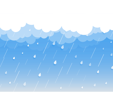 Fotomural cielo paisaje nublado con gotas de lluvia - TenVinilo