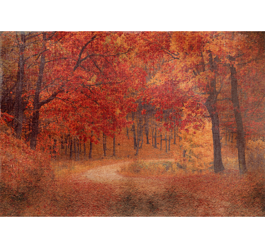 Fotomural naturaleza sendero rústico de otoño - TenVinilo