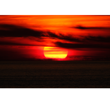 Fotomural cielo vista de atardecer vibrante - TenVinilo