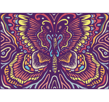 Fotomural animales arte de mariposas coloridas - TenVinilo