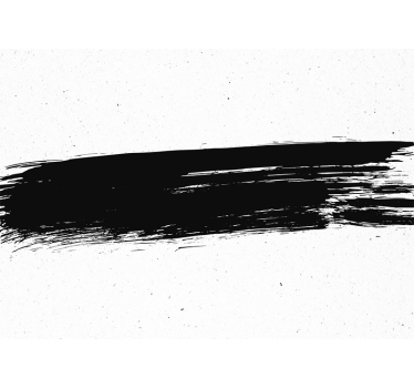 Fotomural abstracto trazo de pincel negro - TenVinilo