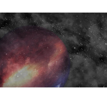 Fotomural espacio esfera púrpura celestial - TenVinilo