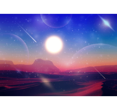 Fotomural espacio mundo de sueños celestiales - TenVinilo