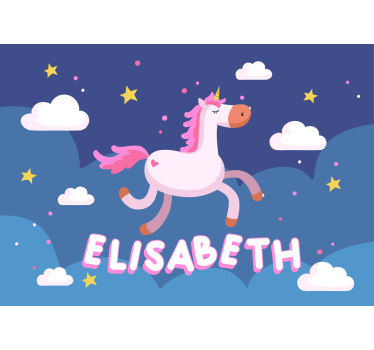 Fotomural animales paisaje de sueños de unicornios - TenVinilo