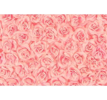 Mural de pared flores rosales en flor - TenVinilo