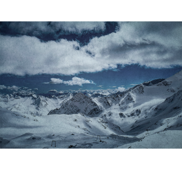 Fotomural montañas cumbres nevadas - TenVinilo