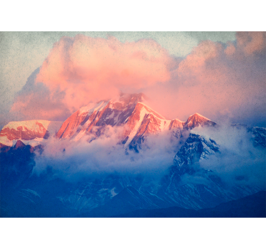 Fotomural montañas paisaje de cumbres majestuosas - TenVinilo