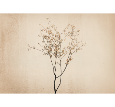 Mural de pared flores rama floral delicada - TenVinilo