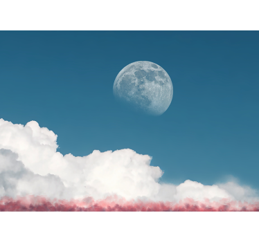 Fotomural cielo vista de nubes lunares - TenVinilo