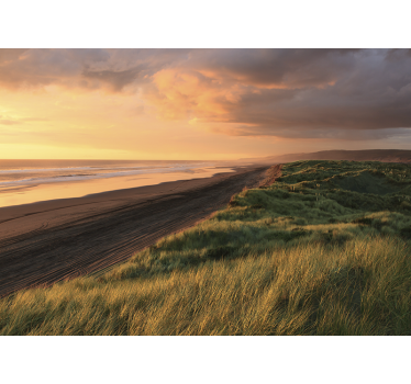Fotomural mar armonía del atardecer junto al mar - TenVinilo