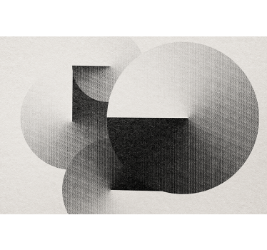 Fotomural abstracto composición de círculos geométricos - TenVinilo