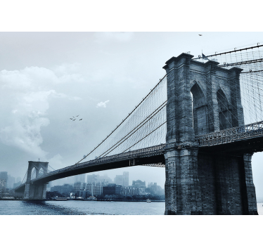 Fotomural nueva york escena del puente de brooklyn - TenVinilo