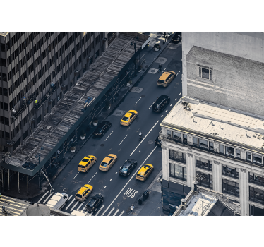 Fotomural Nueva York taxis amarillos ocupados - TenVinilo