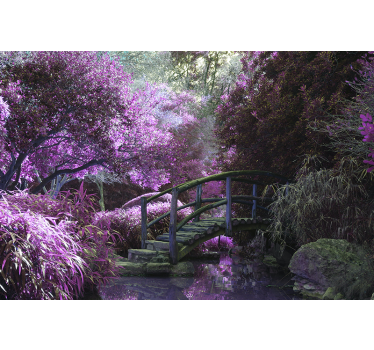 Fotomural naturaleza paisaje de puente tranquilo - TenVinilo