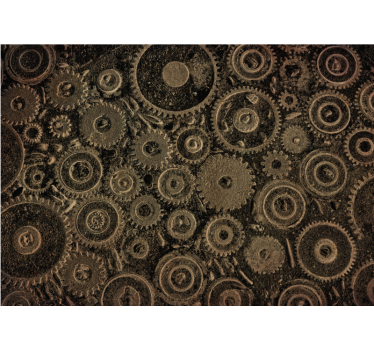 Fotomural textura patrones de engranajes - TenVinilo