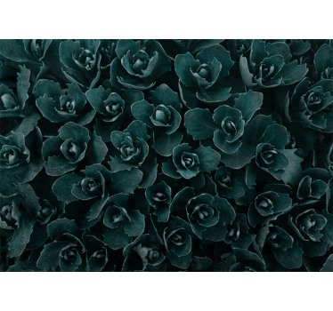 Mural de pared flores rosa elegante en flor - TenVinilo