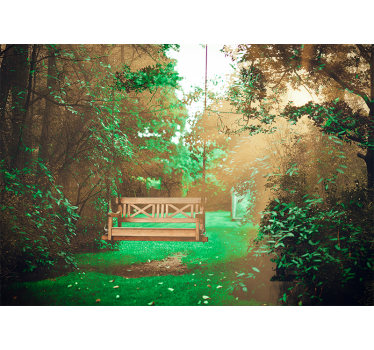 Fotomural naturaleza escape a un jardín serene - TenVinilo