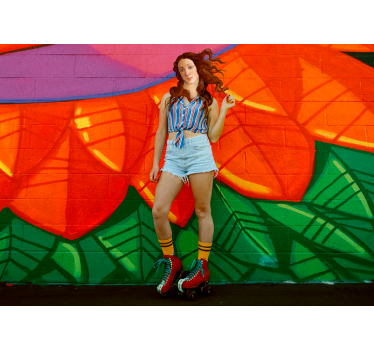 Fotomural arte urbano patinador audaz - TenVinilo