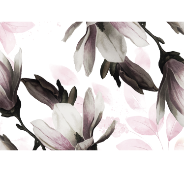 Fotomural de magnolias flores de magnolia elegantes - TenVinilo