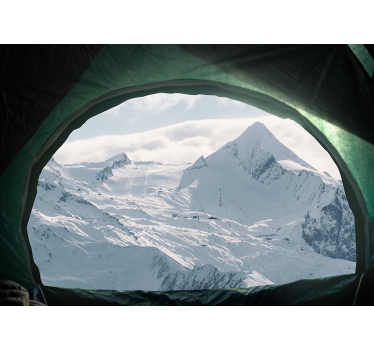 Fotomural montañas picos de nieve majestuosos - TenVinilo
