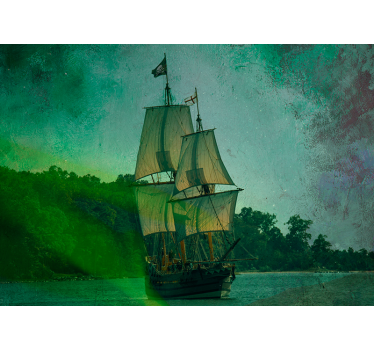 Fotomural vehículo embarcación de vela - TenVinilo