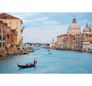 Fotomural ciudad escena de góndola en venecia - TenVinilo