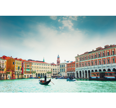 Fotomural ciudad perspectiva del canal veneciano - TenVinilo