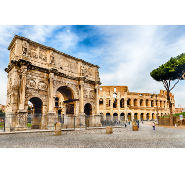Fotomural ciudad monumentos históricos de roma - TenVinilo