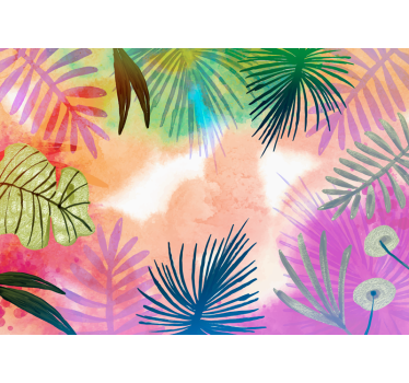 Papel pintado naturaleza diseños de follaje tropical - TenVinilo