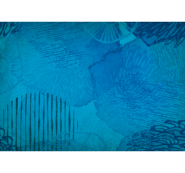 Fotomural abstracto patrones texturizados azules - TenVinilo