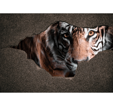 Fotomural animal primer plano de tigre - TenVinilo