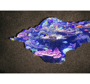 Fotomural naturaleza paisaje de coral bajo las olas - TenVinilo