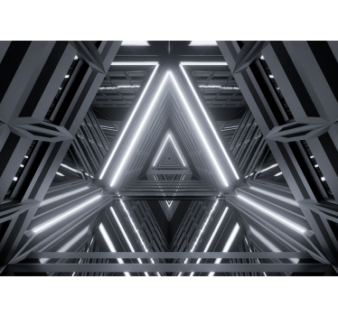 Mural moderno Túnel futurista 3d - TenVinilo