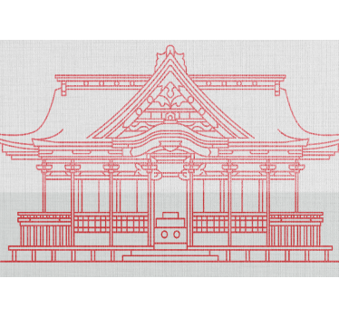 Fotomural ciudad arquitectura japonesa tradicional - TenVinilo