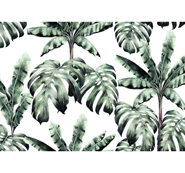 Fotomural selva hojas tropicales lujosas - TenVinilo