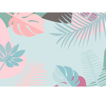Papel pintado naturaleza hojas tropicales - TenVinilo