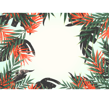 Papel pintado naturaleza hojas grandes tropicales - TenVinilo