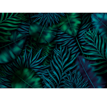 Papel pintado naturaleza motivo de follaje exótico - TenVinilo