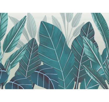 Papel pintado naturaleza componentes tropicales - TenVinilo