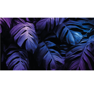 Papel pintado naturaleza patrón de hojas exuberantes - TenVinilo