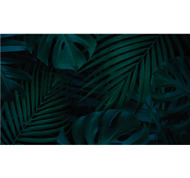 Papel pintado naturaleza exposición de verde tropical - TenVinilo