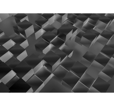 Fotomural textura cubos tridimensionales - TenVinilo