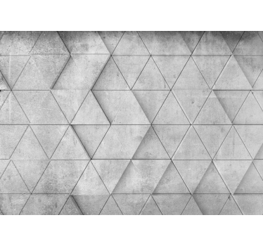 Fotomural textura motivo geométrico de concreto - TenVinilo